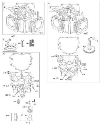 G - Cylinder, Engine Sump B&S - 40 €¦ 405777-0113-E1 Stihl