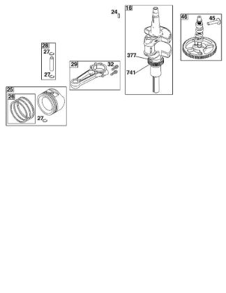 F - CRANKSHAFT GROUP B&S - 44 €¦ 44S977-0046-G1 Stihl