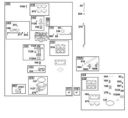 D - CARBURETOR GROUP B&S - 49 €¦ 49T877-0046-G1 Stihl