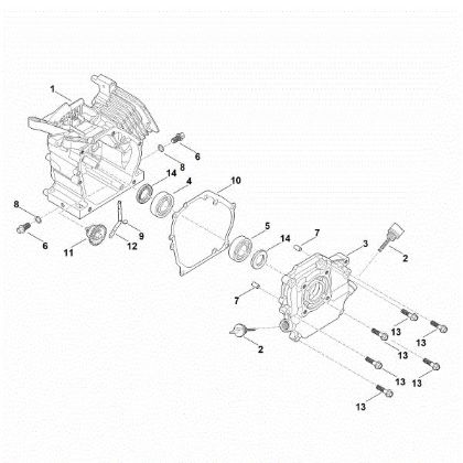 Picture of C - Crankcase EHC 600.0 (EHC600-0002)
