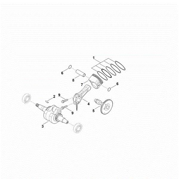 Picture of D - Crankshaft, piston EHC 600.0 (EHC600-0002)