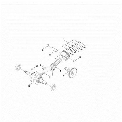 Picture of D - Crankshaft, piston EHC 600.0 (EHC600-0004)