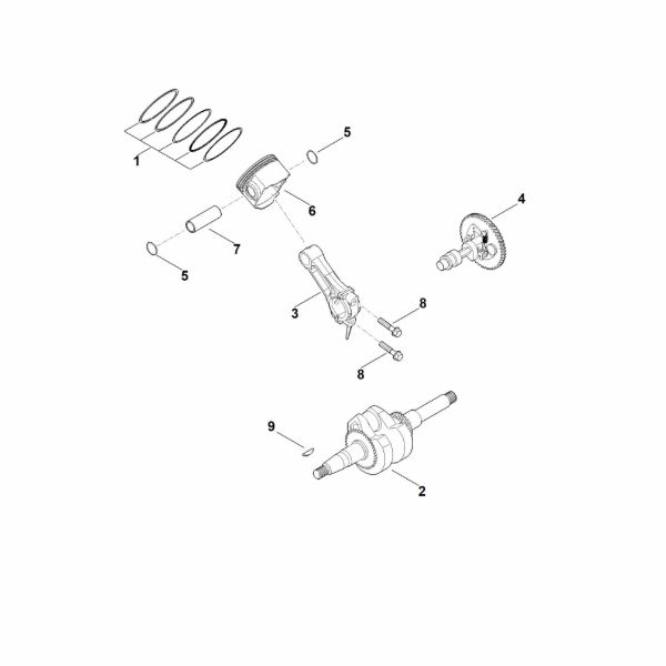 Picture of D - Crankshaft, piston EHC 605.0 (EHC605-0003)