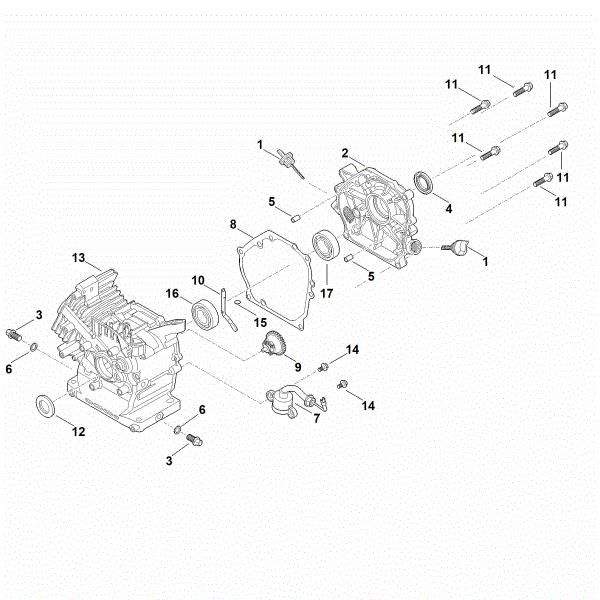 Picture of C - Crankcase EHC 605.0 (EHC605-0004)