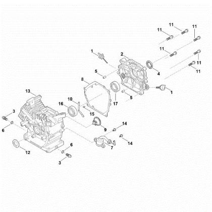 Picture of C - Crankcase EHC 605.0 (EHC605-0005)