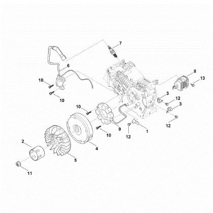 Picture of I - Ignition system, flywheel EHC 700.0 (EHC700-0002)