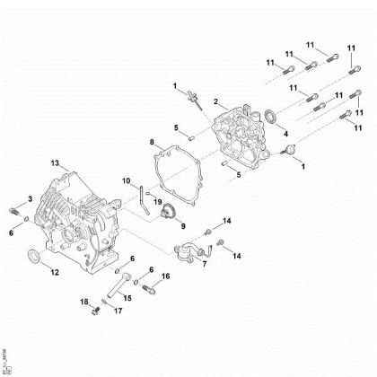 Picture of C - Crankcase EHC 705.0 (EHC705-0003)