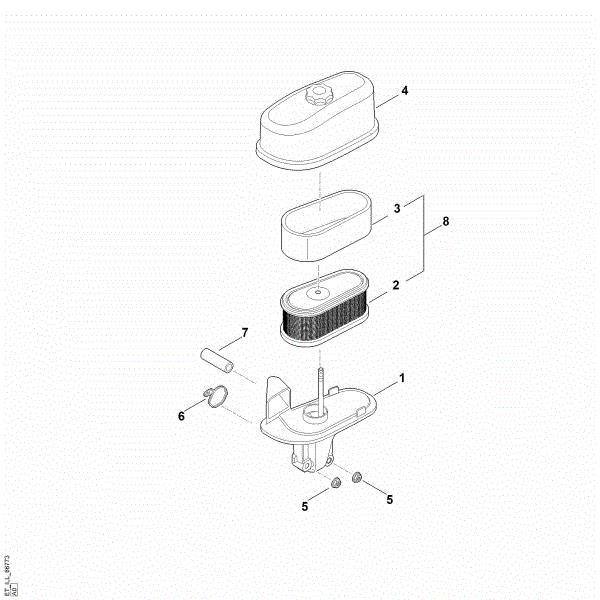 Picture of B - Air filter EVC 1000.0 (EVC1000-0001)