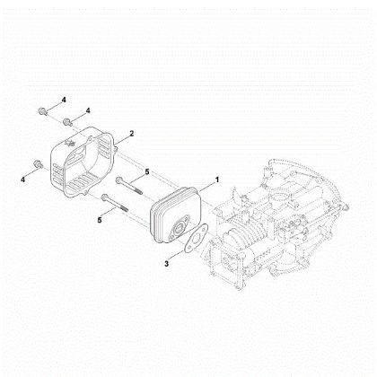 Picture of F - Muffler EVC 200.2 (EVC200-0003)
