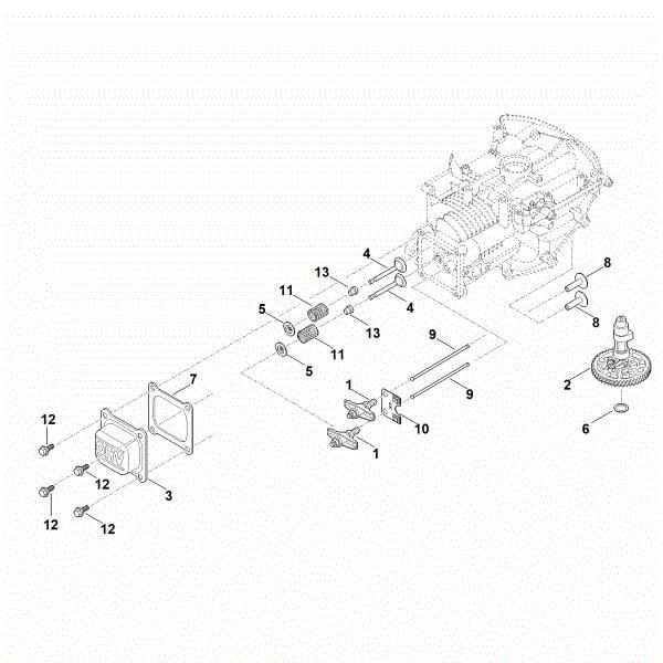 Picture of H - Camshaft, valves EVC 200.2 (EVC200-0003)