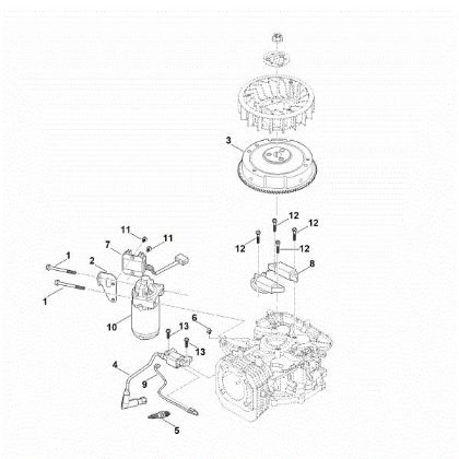 Picture of D - Ignition system, starter, flywheel EVC 4000.1 (EVC4000-0003)