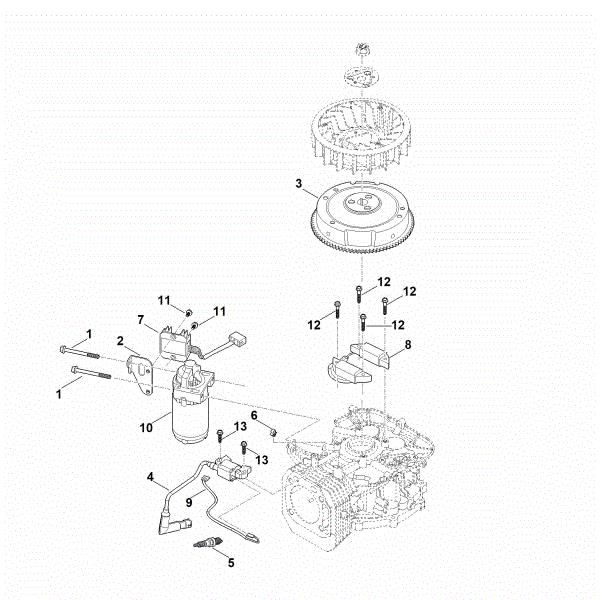 Picture of D - Ignition system, starter, flywheel EVC 4000.1 (EVC4000-0003)