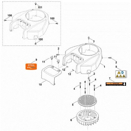 Picture of C - Fan housing EVC 7000.0 (EVC7000-0001)