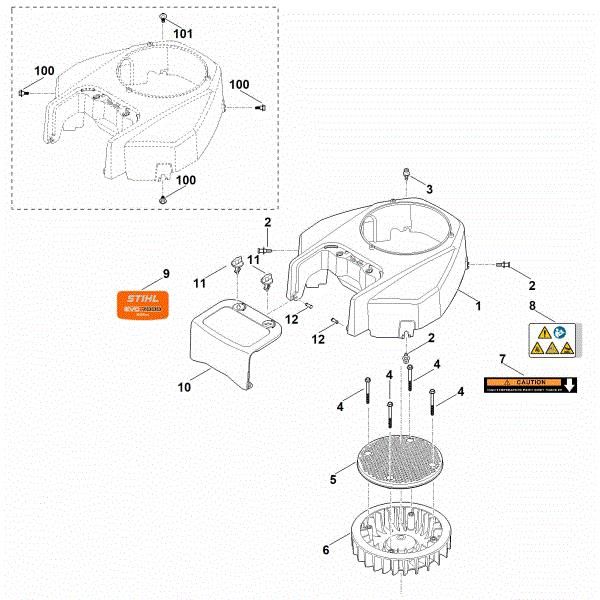 Picture of C - Fan housing EVC 7000.0 (EVC7000-0001)