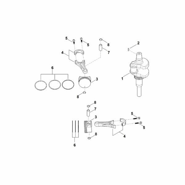 Picture of F - Crankshaft, piston EVC 7000.0 (EVC7000-0001)
