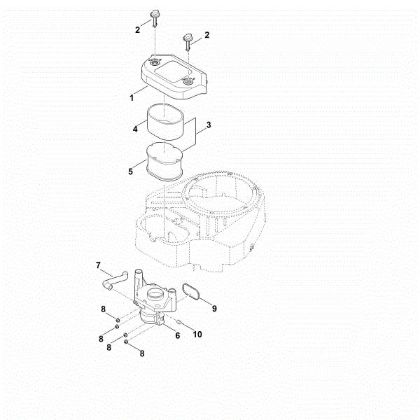 Picture of B - Air filter EVC 8000.0 (EVC8000-0001)