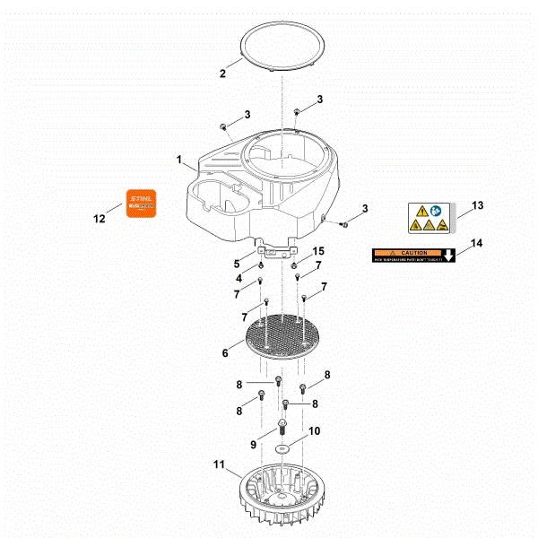 Picture of C - Fan housing EVC 8000.0 (EVC8000-0001)