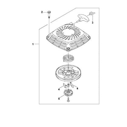Picture of L - Fan cover with rewind starter FJ180V-CS51