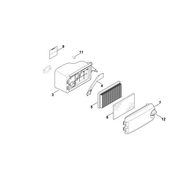 Picture of B - Air filter HD675 (HD675-3012)