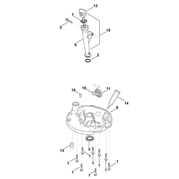 Picture of J - Lubrication system, oil pan HD675 (HD675-3015)