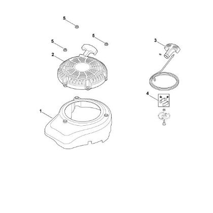 Picture of L - Fan cover, starter device XT-675 (XT675-0022)