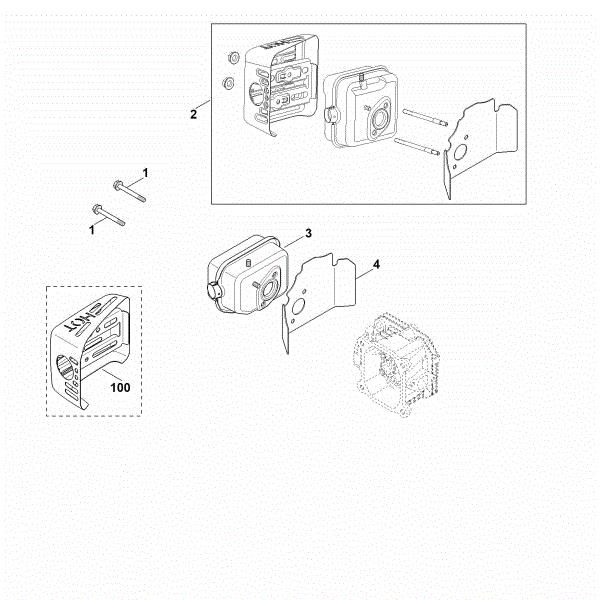 Picture of F - Exhaust XT-675 (XT675-2019)