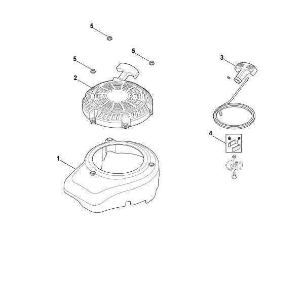 Picture of L - Fan cover, starter device XT-675 (XT675-2019)