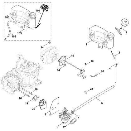 Picture of G - Carburettor, fuel line XT-675 (XT675-2046)