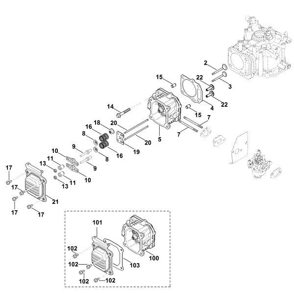 Picture of I - Valve cover, Valve XT-675 (XT675-2046)