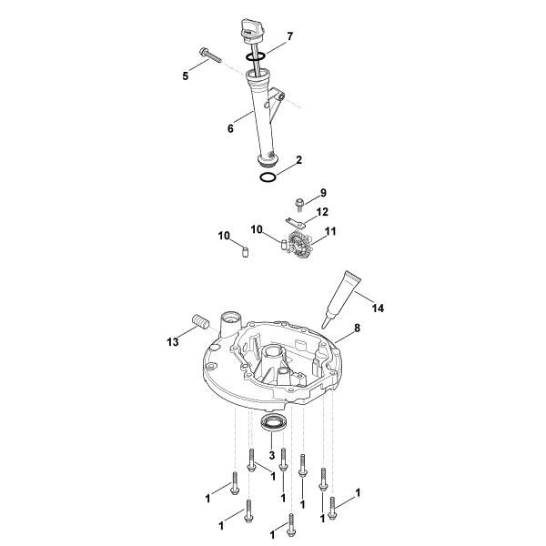 Picture of K - Lubrication system, oil pan XT-675 (XT675-2046)