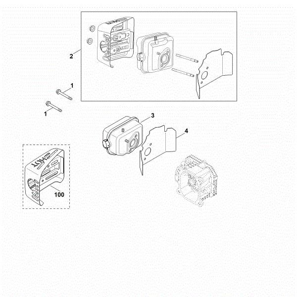 Picture of F - Exhaust XT-675 (XT675-3052)