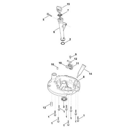 Picture of K - Lubrication system, oil pan XT-675 (XT675-3052)