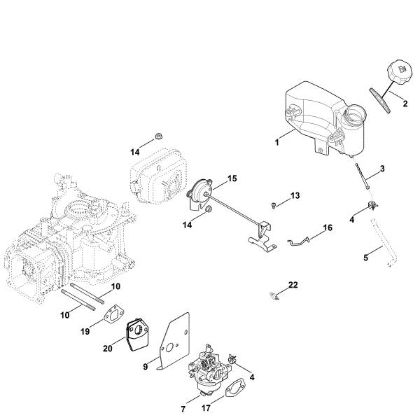 Picture of G - Carburettor, fuel line XT-675 (XT675-3109)