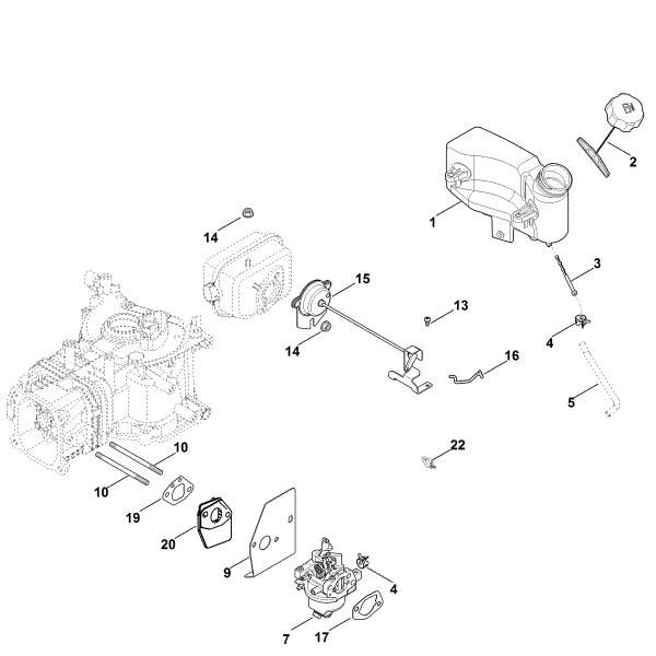 Picture of G - Carburettor, fuel line XT-675 (XT675-3109)
