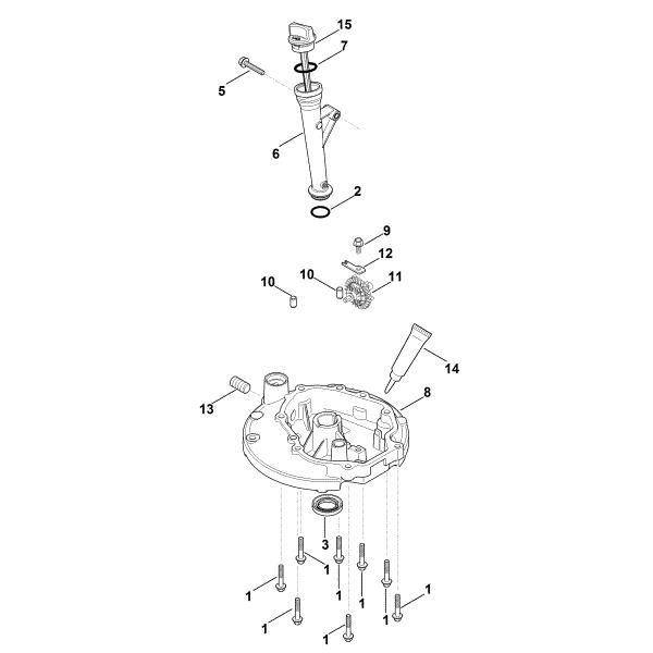 Picture of K - Lubrication system, oil pan XT-675 (XT675-3109)