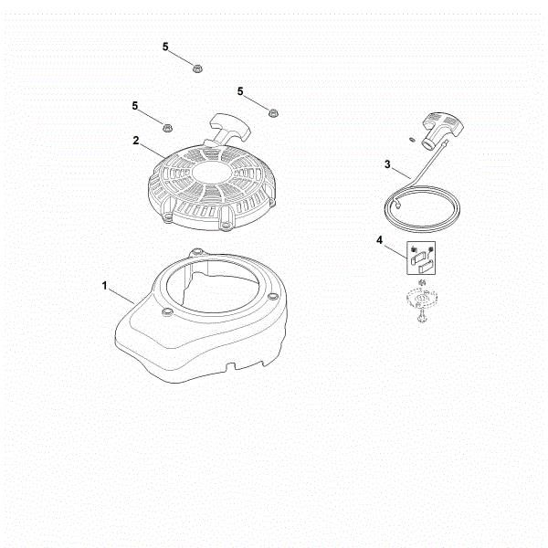 Picture of K - Fan cover, starter device XT-800 (XT800-3090)