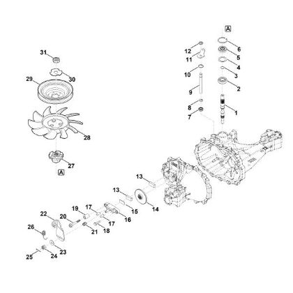 Picture of D - Drive shaft, Brake T2-CHBF-2X3C-1TX1