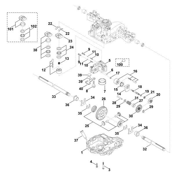 Picture of C - Gearbox lower part K46 F