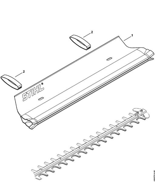 Catcher blade Cordless hedge trimmers (HSA) HSA 86 Stihl