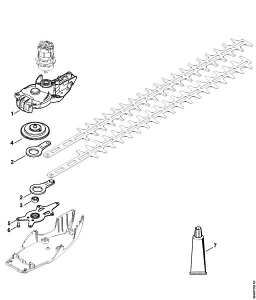 Gear head Cordless hedge trimmers (HSA) HSA 86 Stihl
