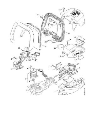 Picture of Motor Housing, Electronic Module HSA 94 R