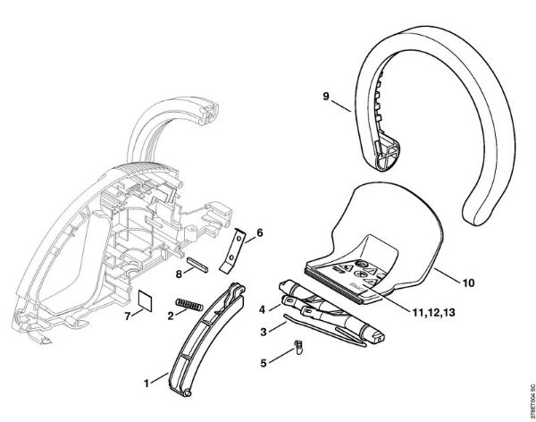 Control handle Electric hedge trimmers (HSE) HSE 51 Stihl