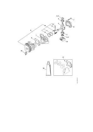 Picture of Crankcase, Cylinder, Clutch HS 56 C-E