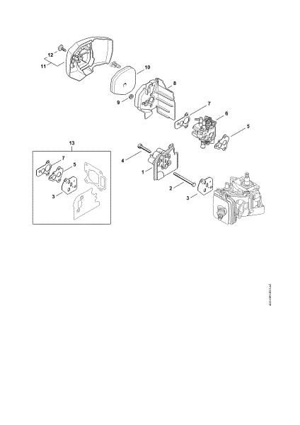 Picture of Spacer flange, Air filter HS 56 C-E