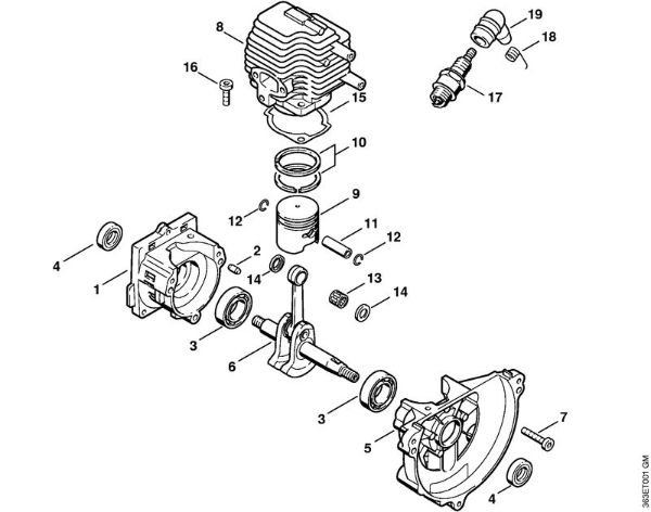 Crankcase, Cylinder Hedge trimmers (HS) HS 72 Stihl