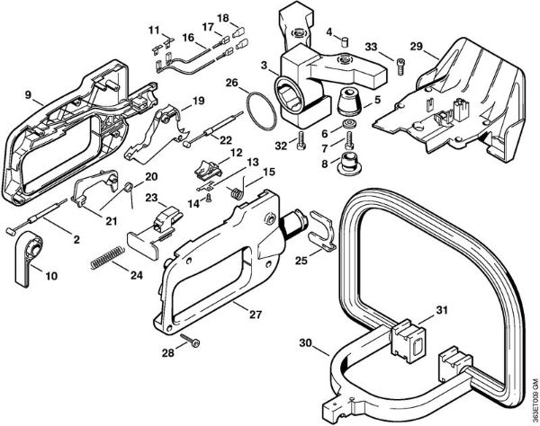 Control handle HS 74 Hedge trimmers (HS) HS 74 Stihl