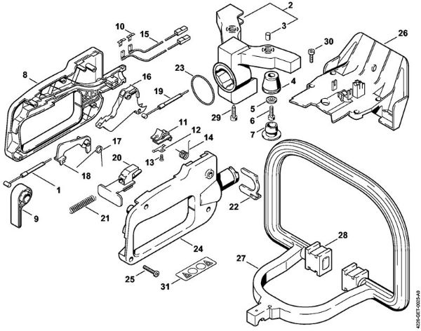 Control handle HS 80 Hedge trimmers (HS) HS 80 Stihl