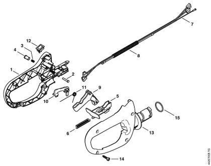 Control handle HS 81 Hedge trimmers (HS) HS 81 R Stihl