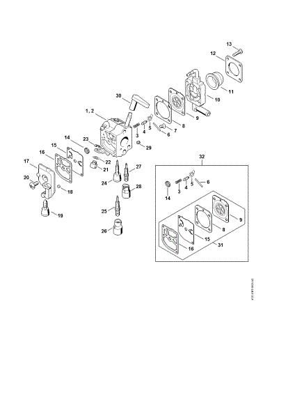 Picture of Carburetor C1Q-S198, C1Q-S140 HS 81 RC-E