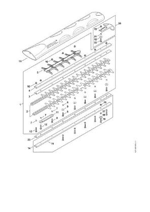 Picture of Cutter bar 600 mm / 24 R HS 82 R